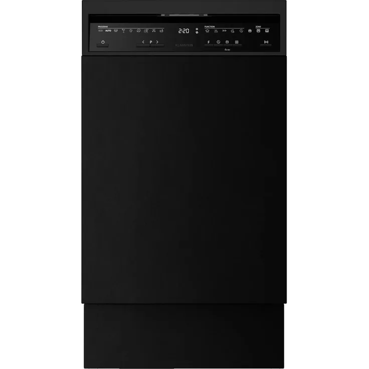 Klarstein Velaire Geschirrspüler 45cm Freistehend - 10 Plätze, 9 Programme, 42 dB, AquaStop, Kindersicherung, B