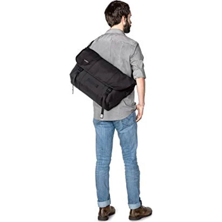 Timbuk2 Classic Handtasche, wasserabweisend, mit Laptopfach und Organizer, Schwarz – Bild 4