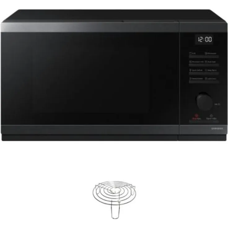 Samsung Mikrowelle MG23DG4524AGE2, 23 l, Grillfunktion, 800/1150 W, LED-Anzeige, Schnellauftaufunktion, Graphitstahl