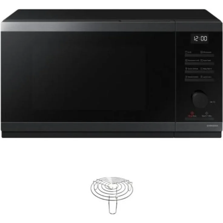Samsung Mikrowelle MG23DG4524AGE2, 23 l, Grillfunktion, 800/1150 W, LED-Anzeige, Schnellauftaufunktion, Graphitstahl
