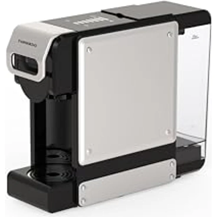 Tornado TST-550-GS, 7-in-1-Multikapsel-Kaffeemaschine mit 1 l Wassertank, Vollautomatik und LCD-Display, Silber/Schwarz – Bild 2