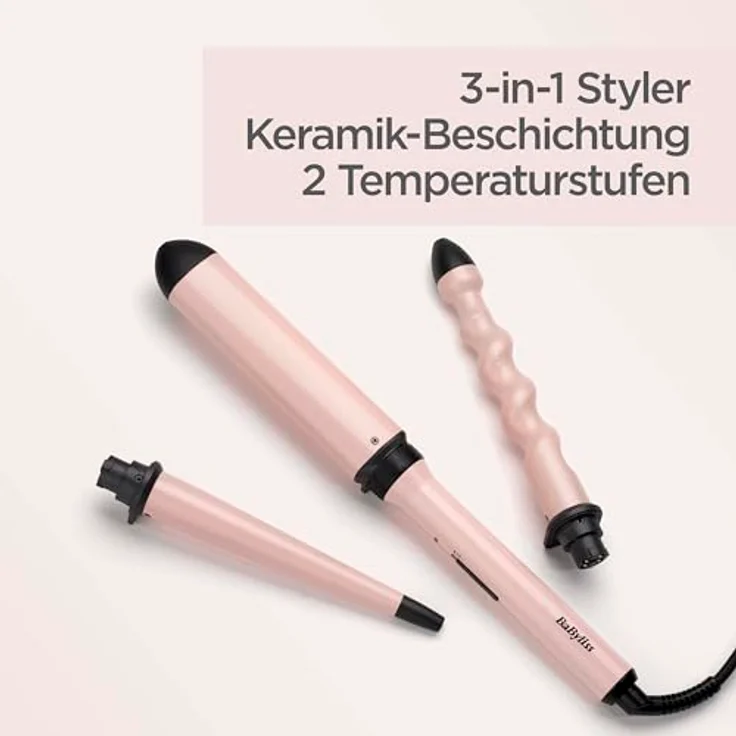 BaByliss Lockenstab Curl and Wave Trio, Keramik-Beschichtung – Bild 3