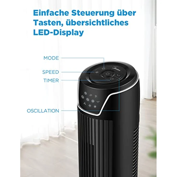 Midea FZ10-17JR Turmventilator, Fernbedienung – Bild 6