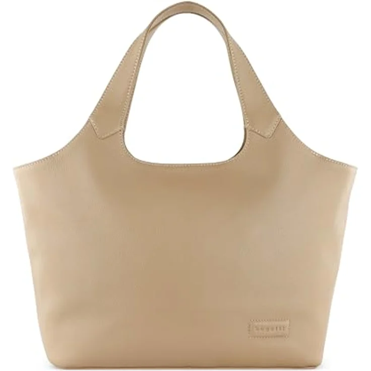 bugatti Elsa Shopper Tasche M, 100% Leder, 42 cm, gelb – Bild 1