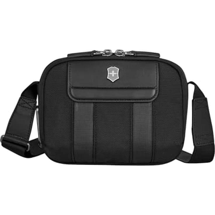 Victorinox Architecture Urban2, Compact Crossbody Bag, 2L Volumen, Nylon und Leder, schwarz – Bild 1