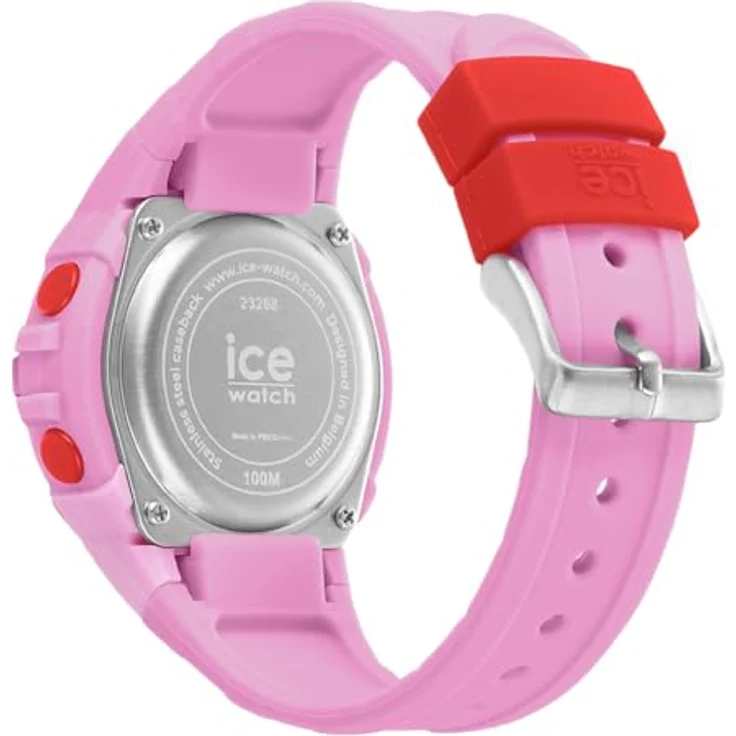 ICE-WATCH Ice Digit Explorer Lovely Pink, Rosa Mädchenuhr mit Silikonarmband, digitale Funktionen und 10 bar wasserdicht, 023268 (Small) – Bild 4