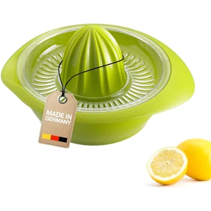 Westmark Zitronen--Zitruspresse mit Behälter, Durchmesser: 18,7 cm, Fassungsvermögen: 0,5 Liter, Kunststoff, Limetta, Apfelgrün, 3091227A – Bild 2