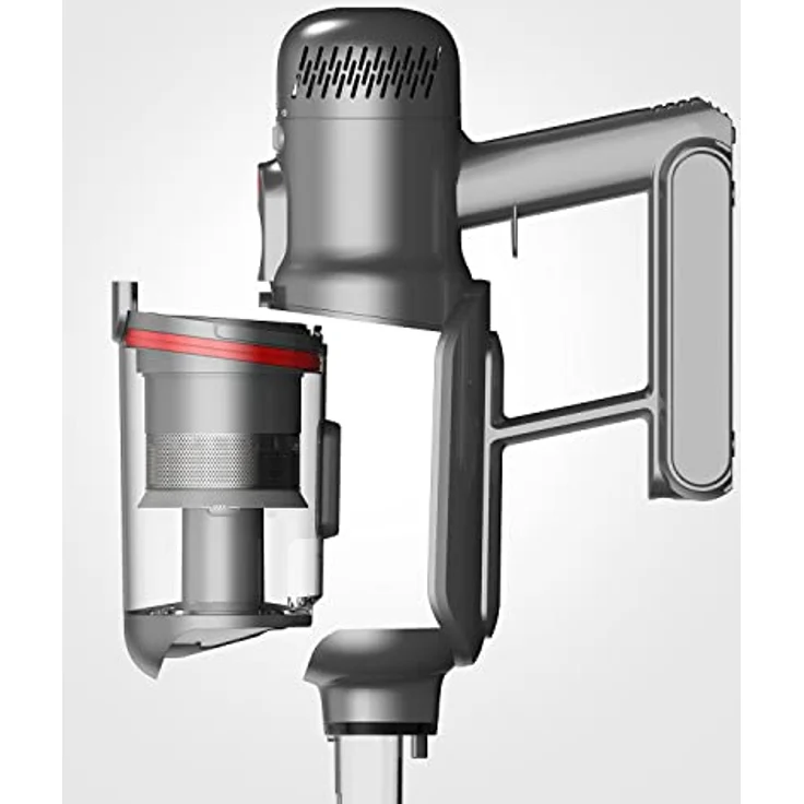 PUPPYOO T12 Pro Rinse Hand-und Stielstaubsauger und -wischer (nass/trocken), 3 Modi, 585,00 W, beutellos, 70min. Laufzeit, 4 LED-Frontleuchten, 185AW, 30kPa, 8 * 3000mAh – Bild 2