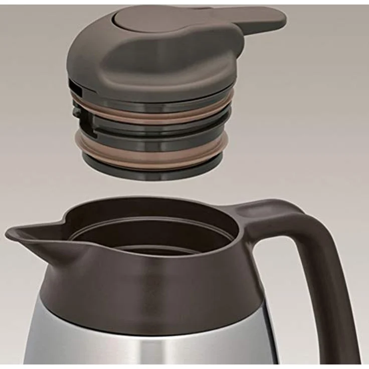 THERMOS 4026.205.100 Thermoskanne THV, Edelstahl mattiert 1,0 l, 12 Stunden heiß, 24 Stunden kalt, zerlegbarer Verschluss, BPA-Frei – Bild 5