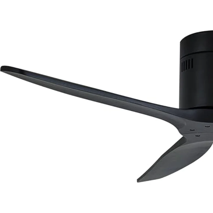Lucande Deckenventilator Vindur, 132 cm, Schwarz, mit 3 Lüfterflügeln und Fernbedienung – Bild 4