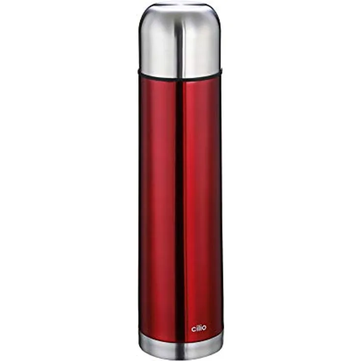 Cilio Colore Isolierflasche 1,0 L Edelstahl Rot - Preisvergleich
