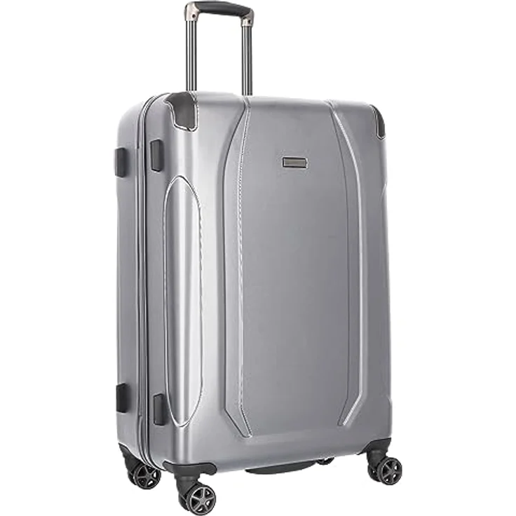 Bugatti Valencia Koffer & Trolley groß | Hergestellt aus ABS mit arretierbarer Griff, Kreuzpackgurt, 4 Rollen und einem TSA-Schloss | 51 cm x 30 cm x 77 cm – Bild 2