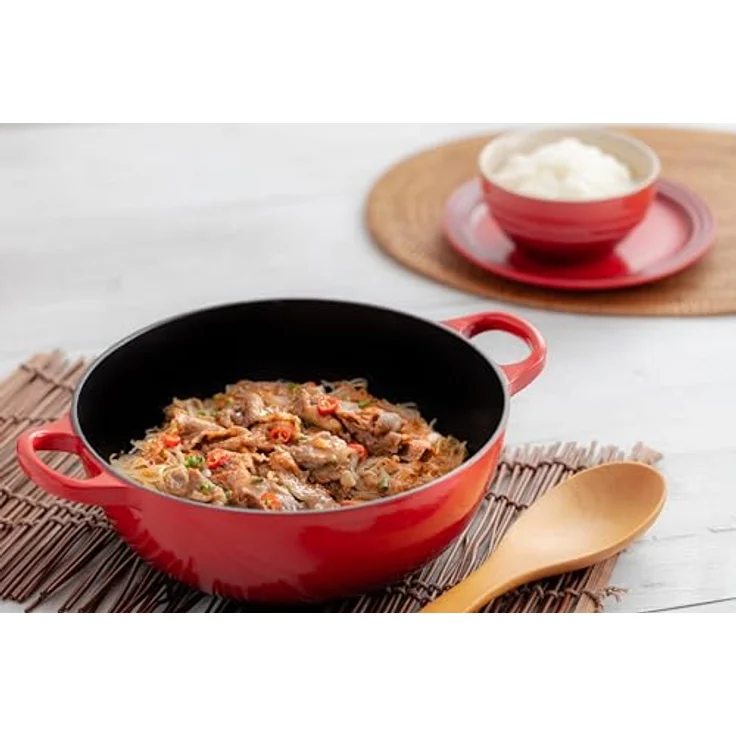 Le Creuset Balti-Topf aus Gusseisen, 24 cm kirschrot, 3 qt. (9.5''), L2042-2467 – Bild 7