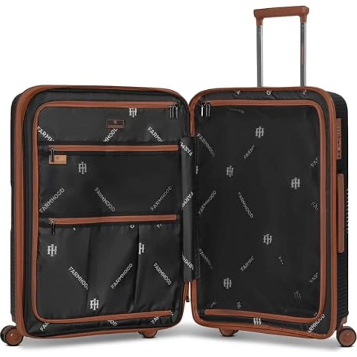 Farmhood Eco Edition Hartschalen Koffer, Mittelgroß 45 x 28 x 67 cm, 72-80 Liter erweiterbar, ultra-leicht 3,6 kg, nachhaltiges Design – Bild 3