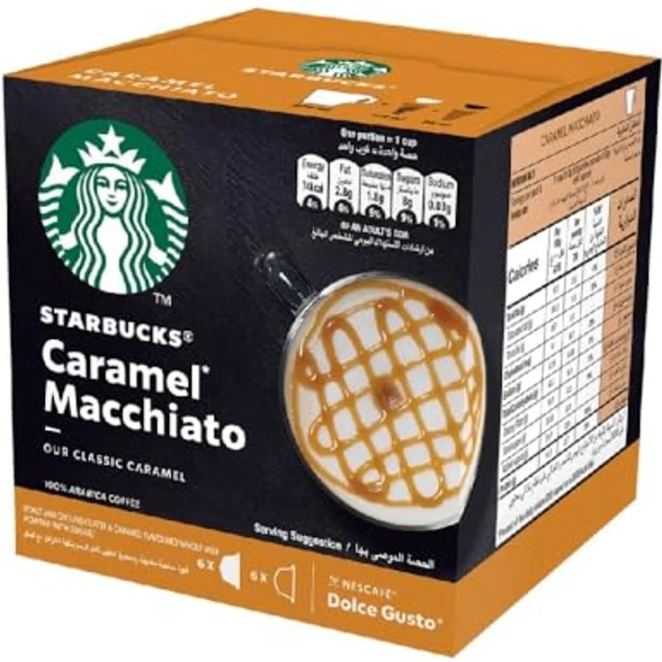 Starbucks Dolce Gusto Caramel Macchiato Arabica Kaffee 12 Kapseln – Bild 2