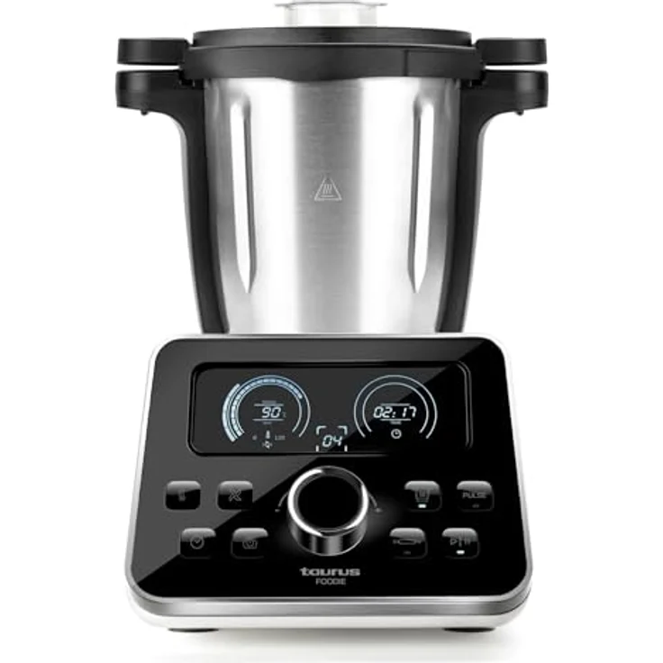 Taurus Foodie Multifunktions-Küchenmaschine, 31 Funktionen, integrierte Waage, 1500 W, 3,5 l, Edelstahl, Schwarz [Energieklasse A+] – Bild 1