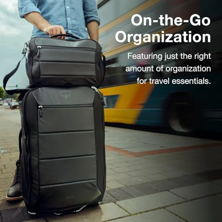 Osprey Ozone 2-Rad Handgepäck, 80L/27, Schwarz, ultraleicht mit robustem High-Road-LT-Rahmen und 90-mm-Rädern – Bild 5