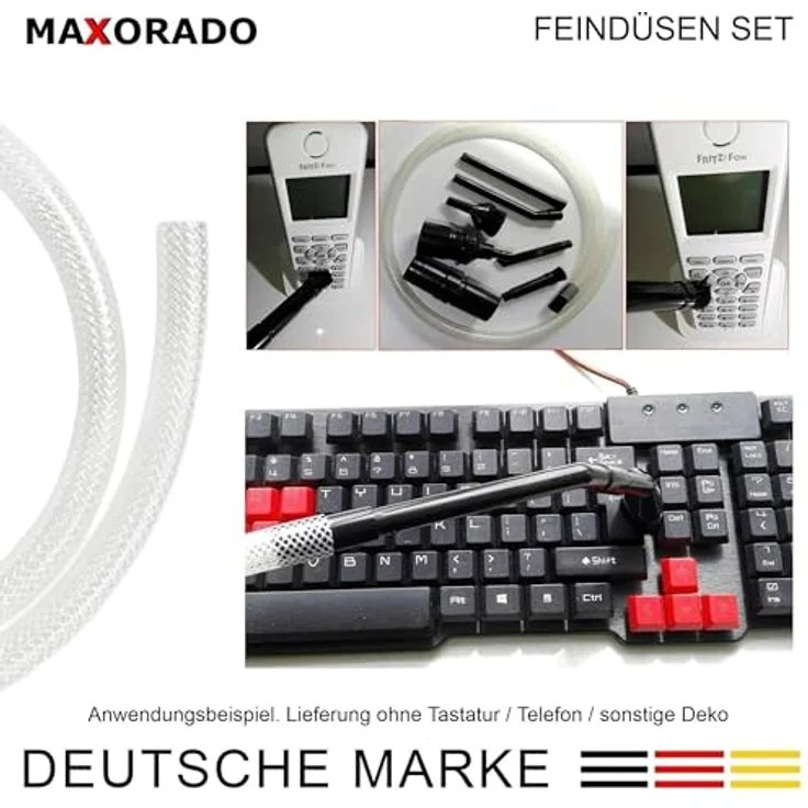 Maxorado Mini Düsen Set kompatibel mit Hompany SmartVac 11 V15A Staubsauger Aufsatz Feindüsen Fugendüse Saugpinsel Saugdüse Ersatzteile – Bild 5