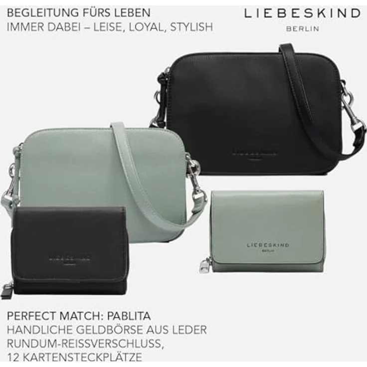 Liebeskind Luka Umhängetasche S, 100% Leder, 20.5 cm x 7 cm x 14.5 cm, beige – Bild 5
