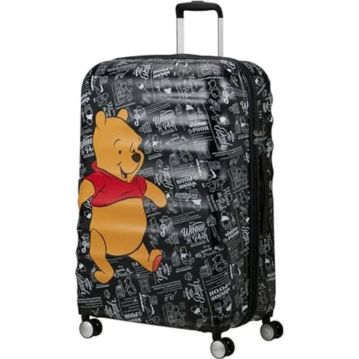 American Tourister Wavebreaker Disney FL - Spinner L, Koffer, 77 cm, 96 L, Mehrfarbig (Winnie The Pooh) - Robuster Koffer mit recycelter Innenausstattung – Bild 1