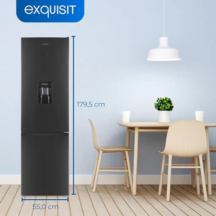 Exquisit KGC265-70-WS-040E Kühl-Gefrierkombination, freistehend, Inoxlook-az, Energieklasse E – Bild 7