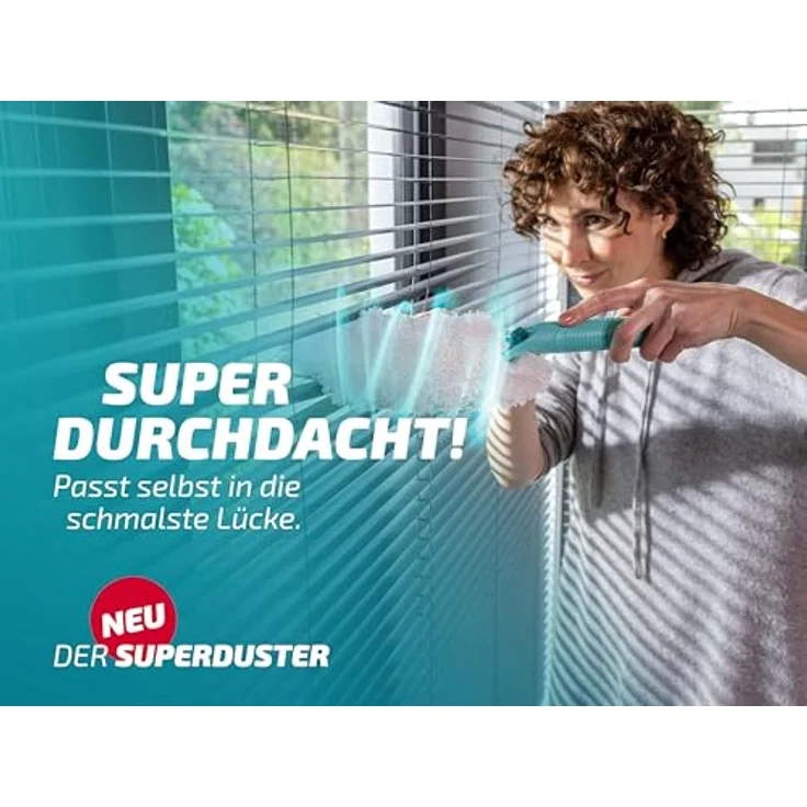 Leifheit SUPERDUSTER Staubwischer Staubbezug, 2er-Set, waschbar, langlebig, starke Reinigung und Staubbindung – Bild 5