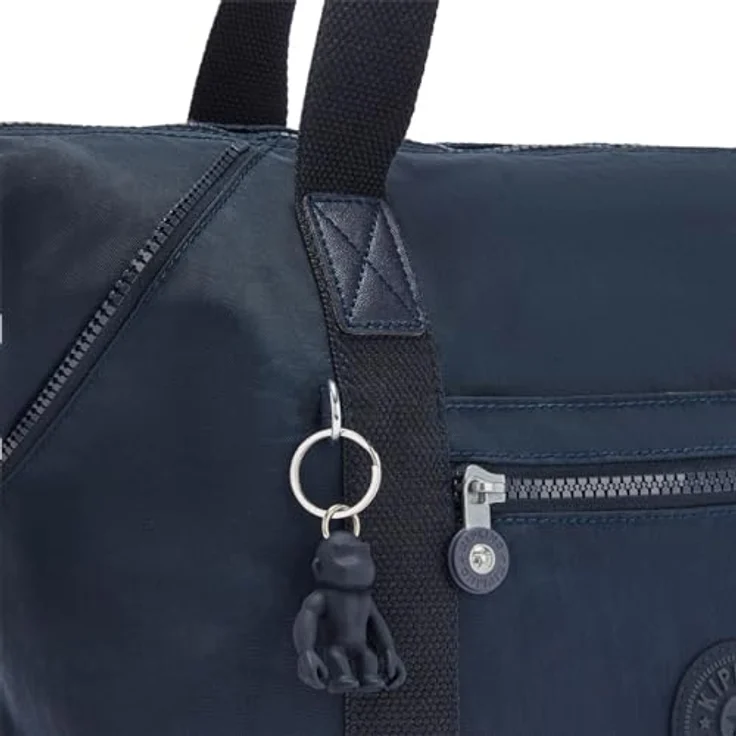 Kipling Basic Art Schultertasche, praktische Umhängetasche mit abnehmbarem Schultergurt und geräumigem Hauptfach, Blau – Bild 7