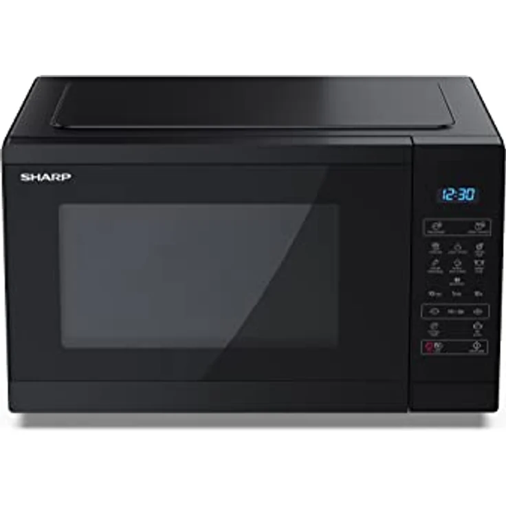 SHARP YC-MS252AE-B Mikrowelle (Mikrowelle: 900W, 11 Leistungsstufen, Auftaufunktion, Abmessungen 47,2 x 28 x 34,5 cm), schwarz – Bild 2