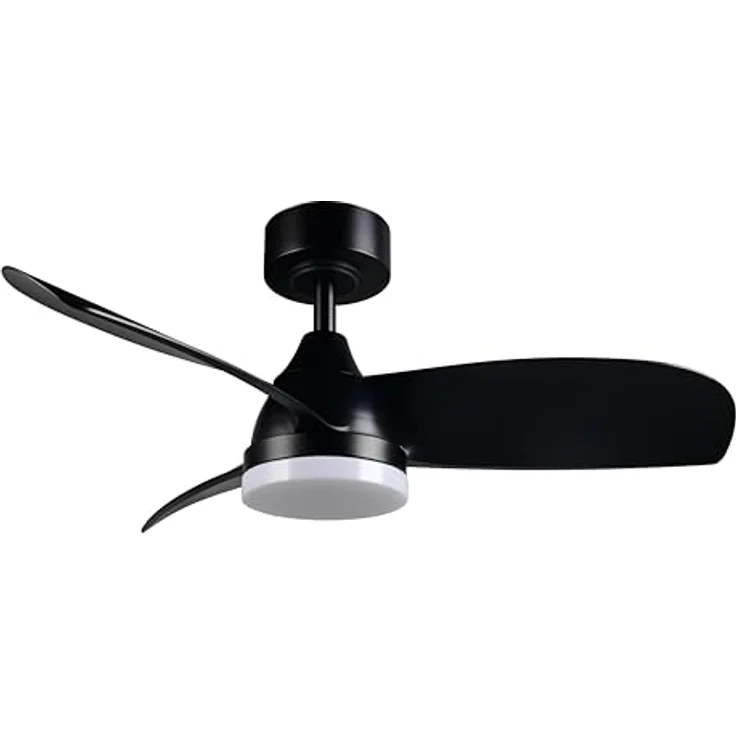 RL LIVE YOUR LIGHT LED Deckenventilator Helsinki R62732132, Kunststoff Schwarz matt, 6 Geschwindigkeiten, Fernbedienung, dimmbar, Timer, Nachtlicht – Bild 1