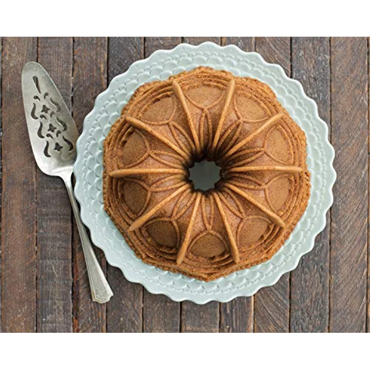 NordicWare Backform-Kuchenform-Motivbackform-Kuppel, Aluminium, Silber, 24 x 24 x 10,2 cm – Bild 3