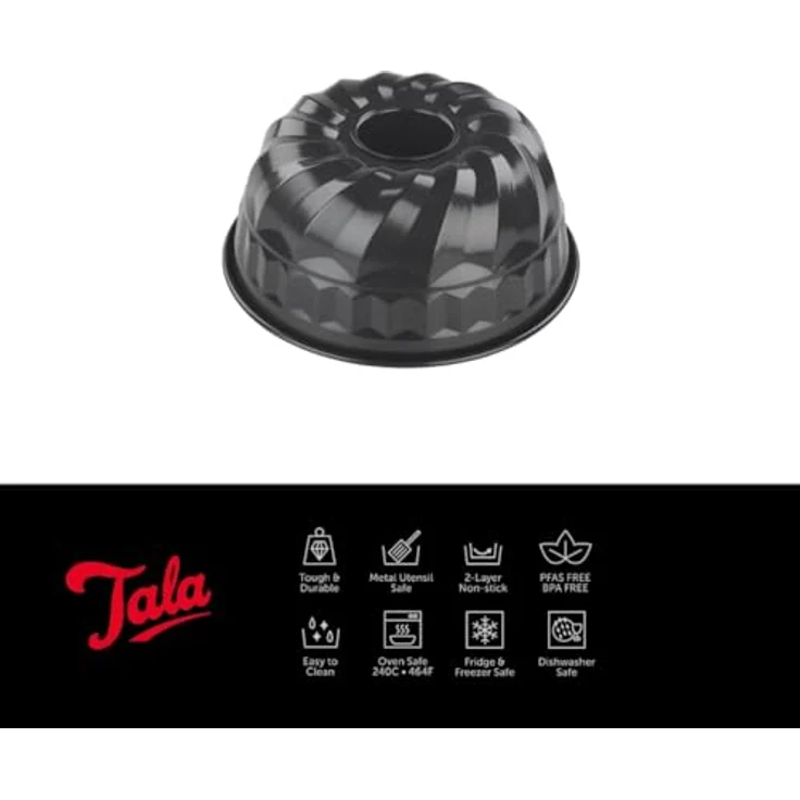Tala Performance Back- / Kuchenform, stahl, schwarz, 31 x 35 x 7.5 cm – Bild 3