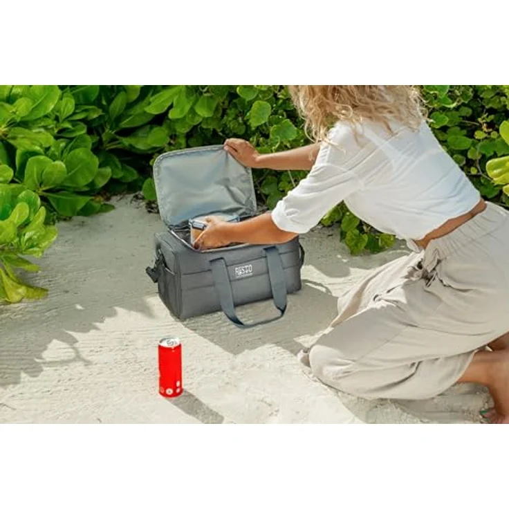Resto Kühlbox 5519, 19 l mit PEVA-Isolierung und Seitentasche, strapazierfähiges Polyester, ideal für Picknick und Ausflüge – Bild 7