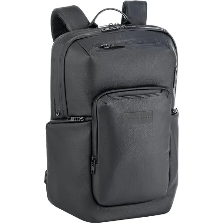 Porsche Design Urban Eco Daypack, 41 cm Leder Rucksack mit Laptopfach, grau