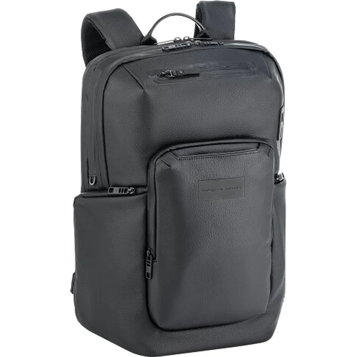 Porsche Design Urban Eco Daypack, 41 cm Leder Rucksack mit Laptopfach, grau