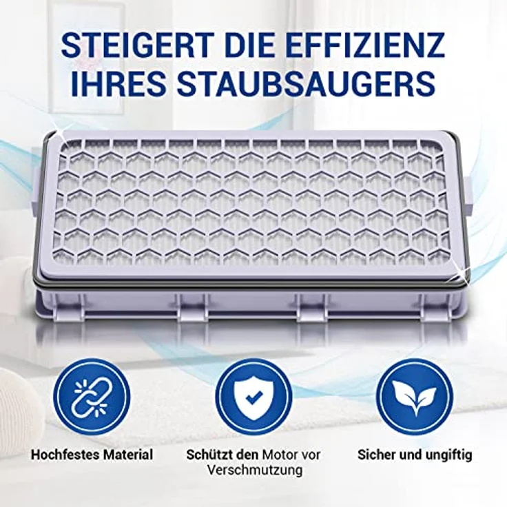 VIOKS Hepa-Filter Ersatz für Miele 961628 SF-HA50, Geruchsfilter für Staubsauger – Bild 3