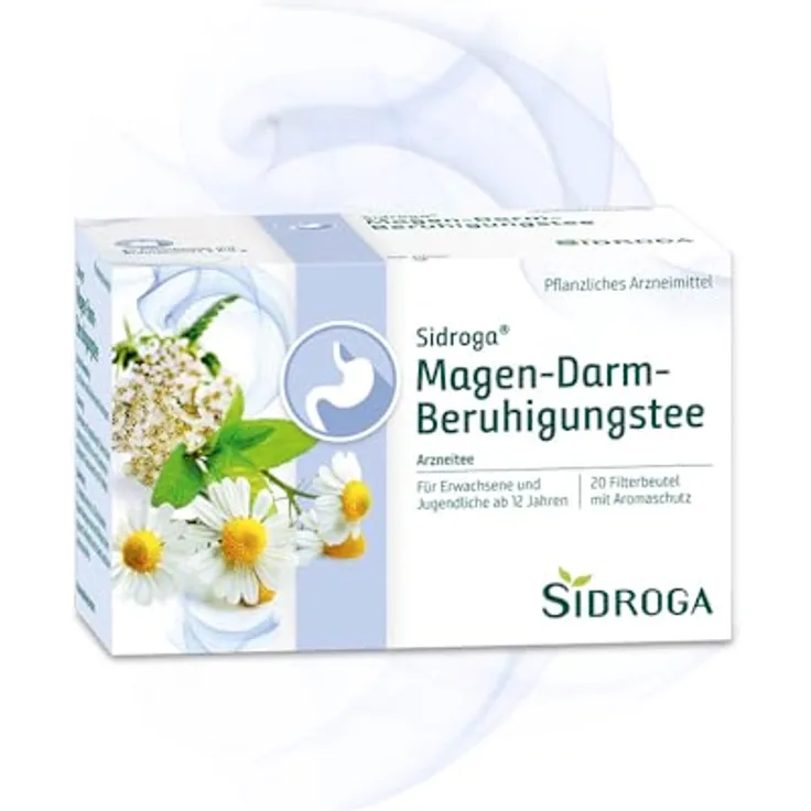 Sidroga Magen-Darm-Beruhigungstee, Filterbeutel 20x2 g, zur Behandlung von leichten Magen-Darm-Störungen
