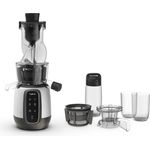 Tefal Slow Juicer Ultra Juice Digit, Entsafter, Schwarz, Silber
