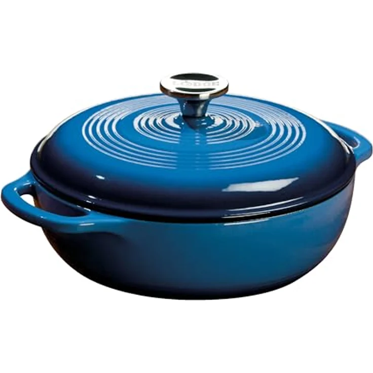 Lodge lierter Dutch Oven 3 Qt blau – Bild 2