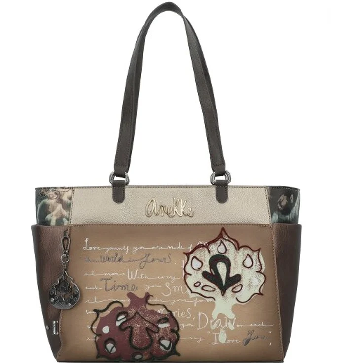 Anekke Manifesto Shopper Tasche, mehrfarbig, 41 cm x 15 cm x 26 cm, 100% Polyurethan