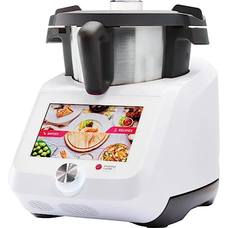 FITNMORE SILVERCREST® Küchenmaschine Mixer Monsieur Cuisine Smart »SKMS 1200 A1«, 1200W, 8-Zoll-Display, Wlan, Edelstahl/WLAN-Funktion, 3 Liter Kochvolumen – Bild 1