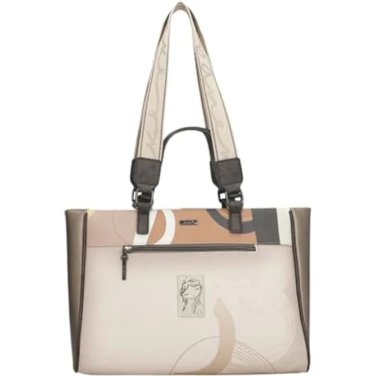 Anekke Eikon Shopper Tasche, Einkaufshilfe mit vielen Fächern und praktischem Verschluss, Mehrfarbig – Bild 3