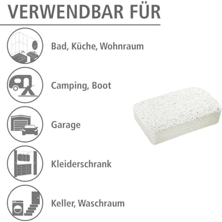 WENKO Feuchtigkeitskiller 1 kg Nachfüllpack - Raumentfeuchter, Calciumchlorid – Bild 4