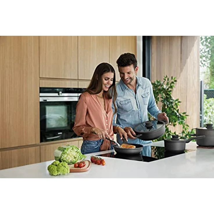 Berghoff LEO STONE Aluguss Kochtopf, 24x14 cm, mit PFAS-freier keramischer Antihaftbeschichtung und Kühlgriffen – Bild 2