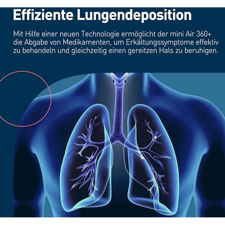 OMRON mini Air 360+ | Tragbares geräuschloses Inhalationsgerät für Erwachsene & Kinder | Linderung von Husten & Erkältung | Inkl. 2 Masken+Mundstück | Micro-USB-Ladefunktion – Bild 5
