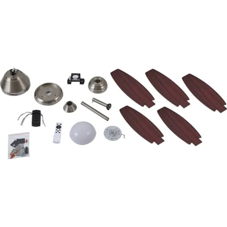 Lindby LED-Deckenventilator Klasika, DC-Motor, leise, 106 cm, Lichtfarbwechsel, weiße Gehäuse – Bild 5