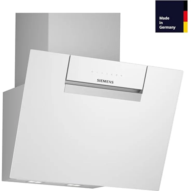 Siemens LC67KFN20 iQ300, Wandesse, 60 cm, Weiß mit Glasschirm, cookConnect System - Wandesse und Kochfeld, touchControl, LED-Beleuchtung – Bild 2