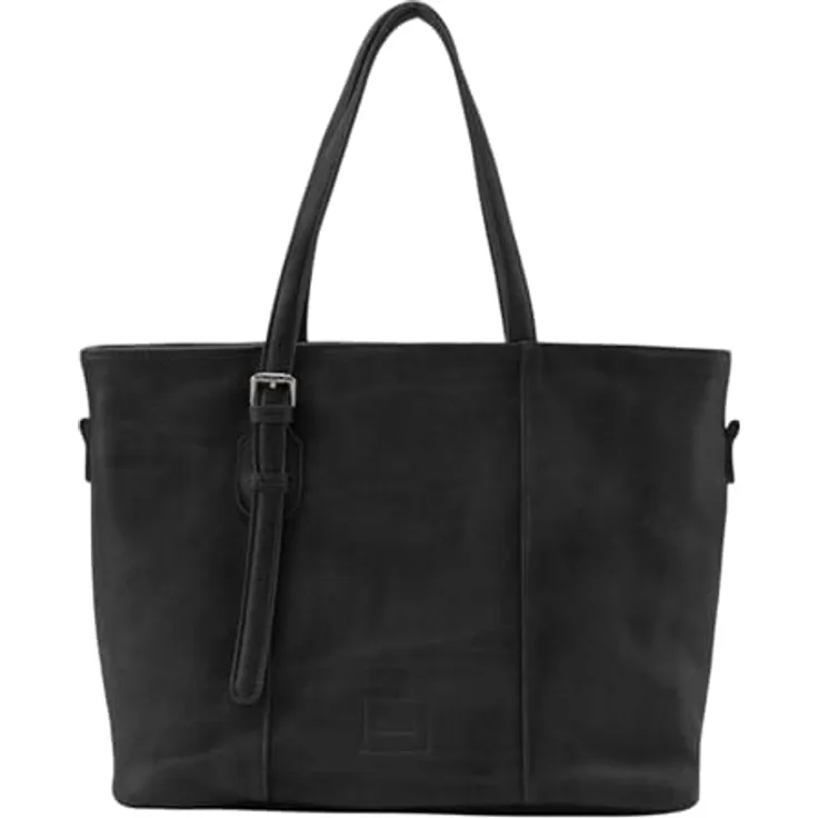 FredsBruder Reversible Wendeshopper aus 100% Leder, 37 cm, schwarz