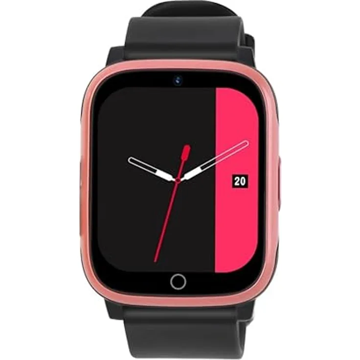 NikuTRAX Krankenpflegeuhr GPS-Smartwatch NC83E mit SOS und Sturzerkennung - Koralle