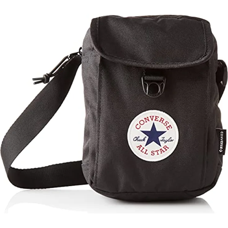 Converse CROSSBODY 2 Umhängetasche, robuste Qualität für sportliche Aktivitäten, schwarz