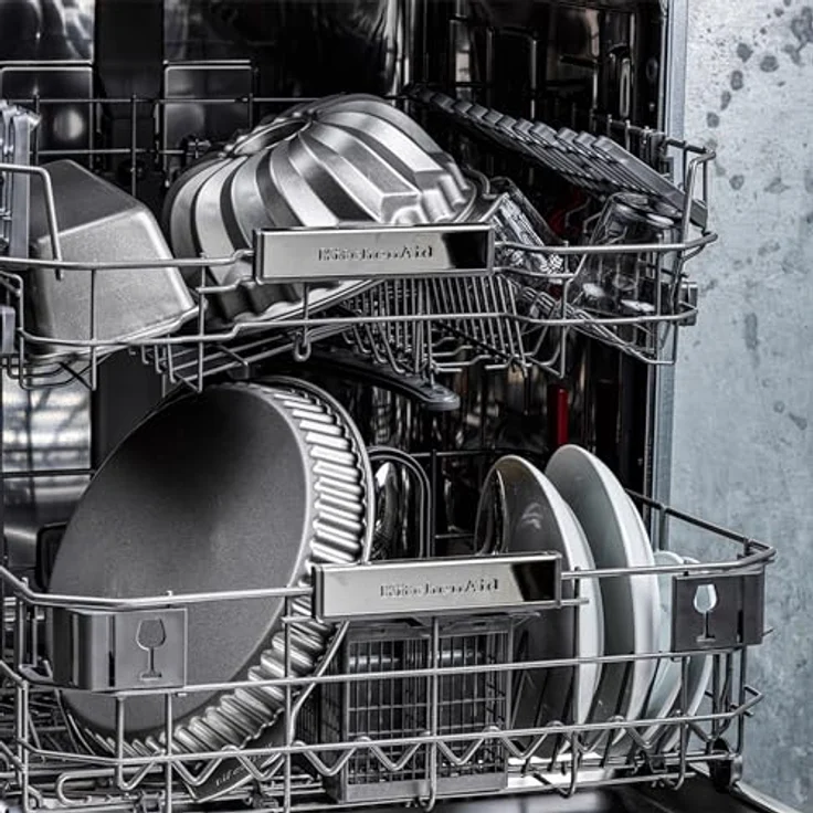 KitchenAid 20 cm Springform, aluminisierter Stahl mit PFAS-freier Antihaftbeschichtung, grau, backofenfest bis 230°C, spülmaschinenfest – Bild 5